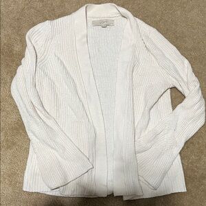 LOFT Women's Elegant Cream Cardigan